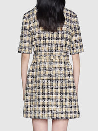 Tweed Collar Mini Dress Photo 3