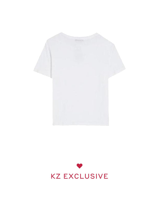 Short-Sleeve Crop Boxy Crewneck Tee
