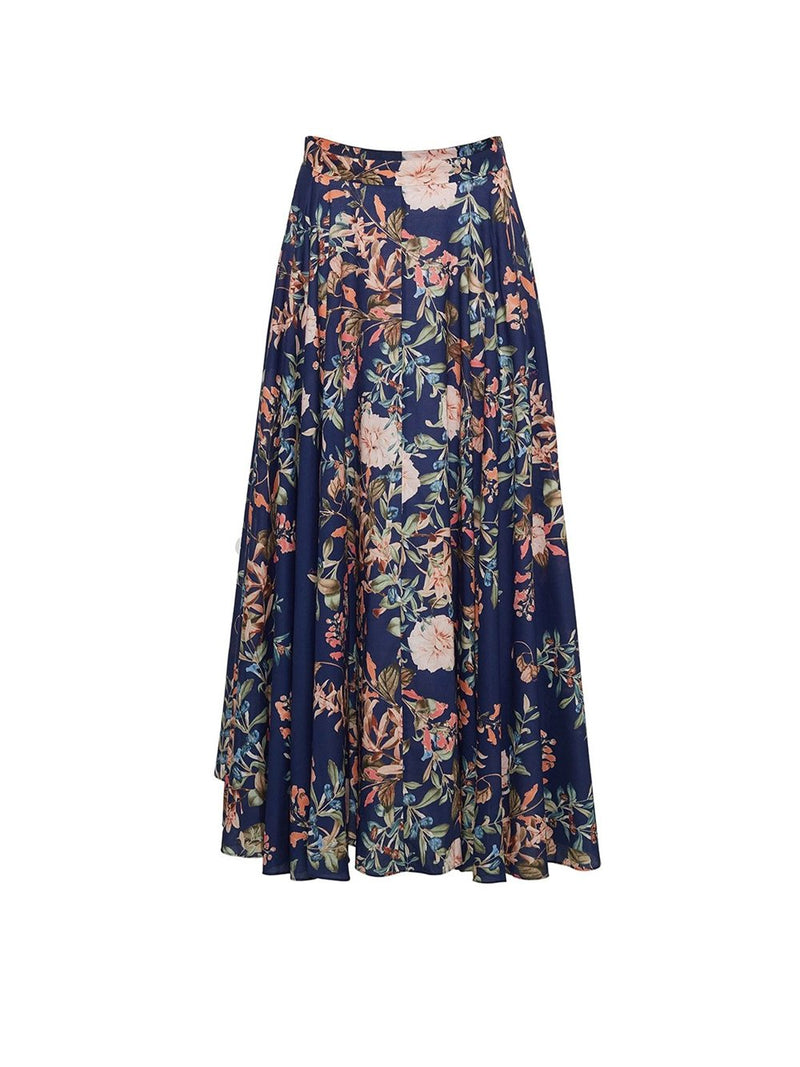 Aquinnah Midi Floral Skirt