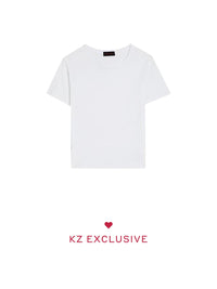 Short-Sleeve Crop Boxy Crewneck Tee Photo 1