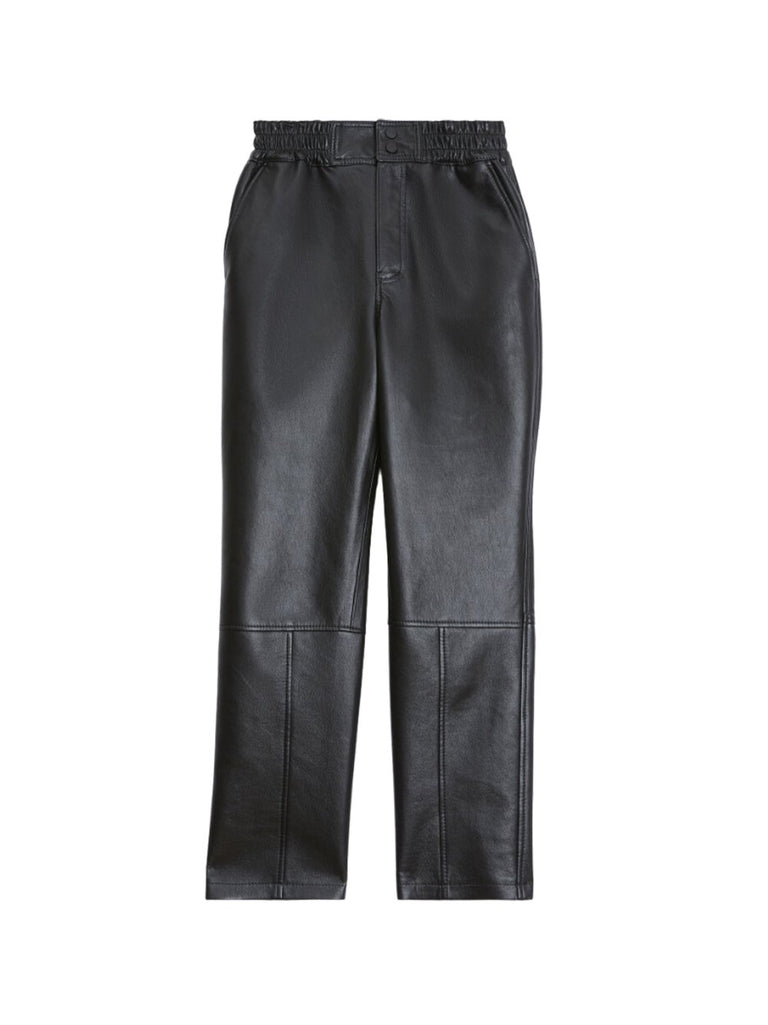 Satine Recycled Leather Straight Leg Pant