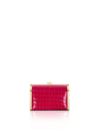 Rounded Embossed Pattern Clutch Photo 1