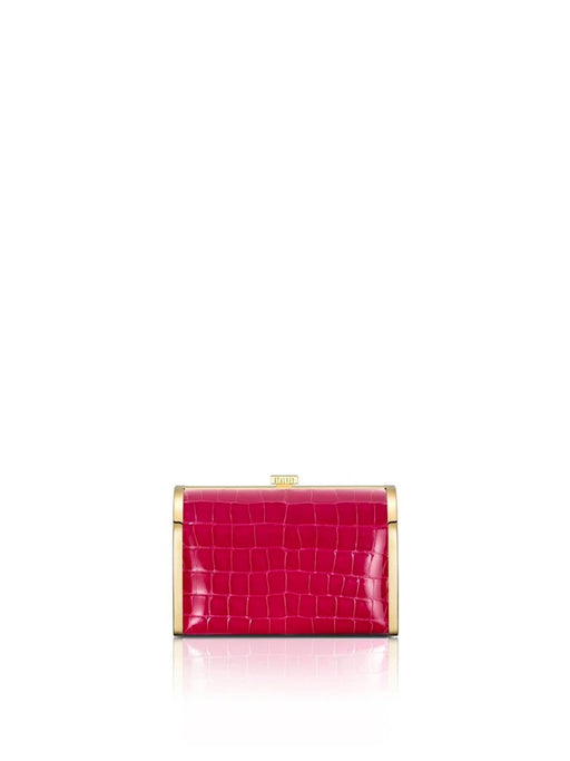 Rounded Embossed Pattern Clutch