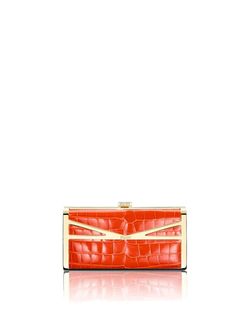 Square Embossed Pattern Clutch