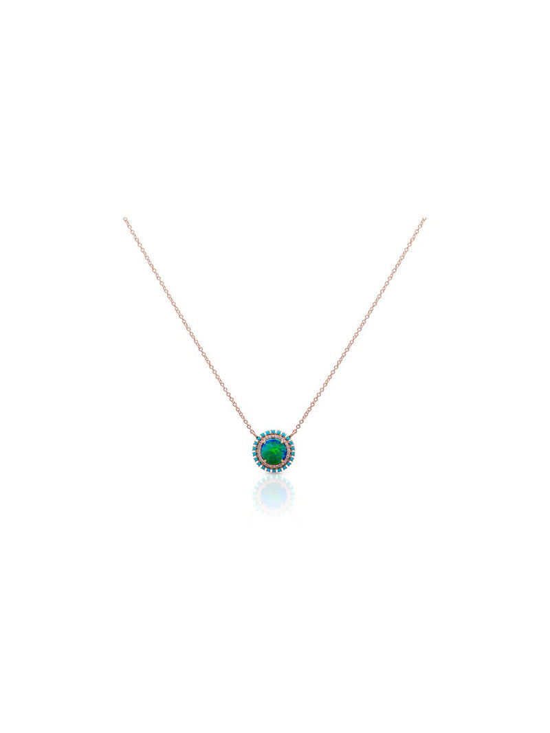 Opal Turquoise Diamond Kai Necklace