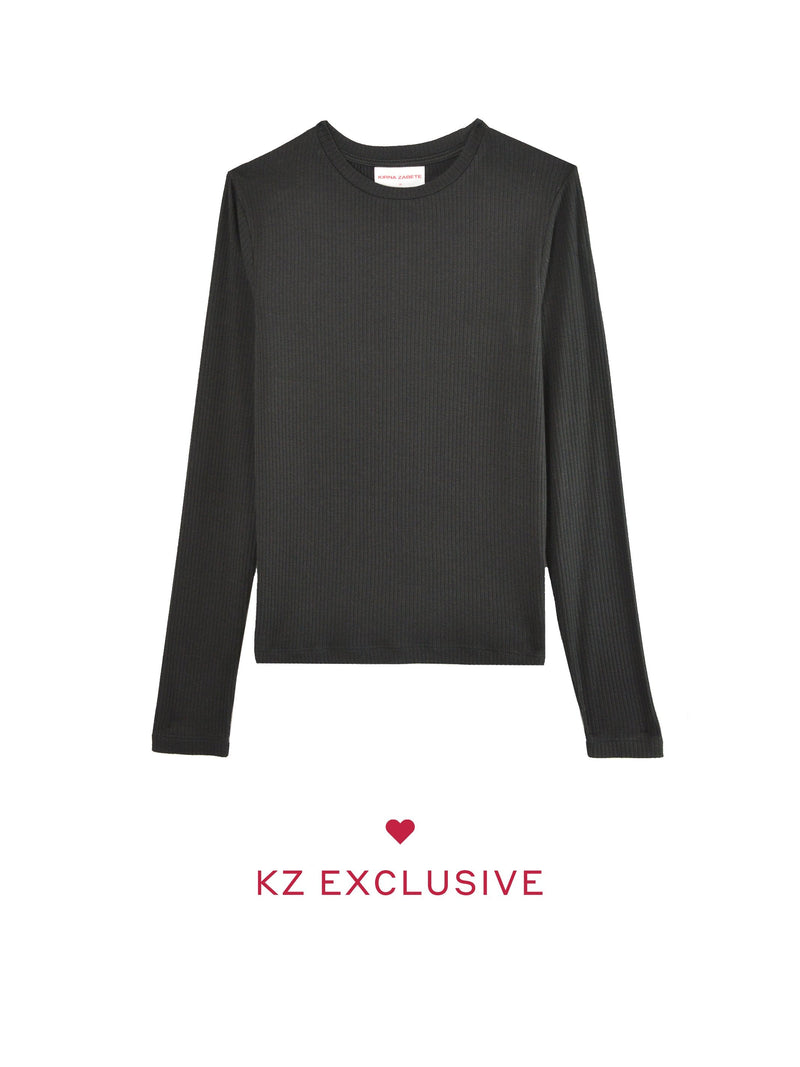The Long Sleeve Ribbed Tee