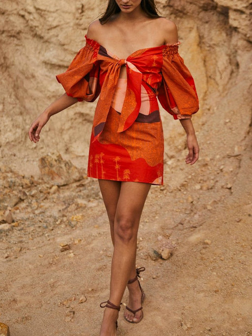 Santillana Puff Sleeve Dress