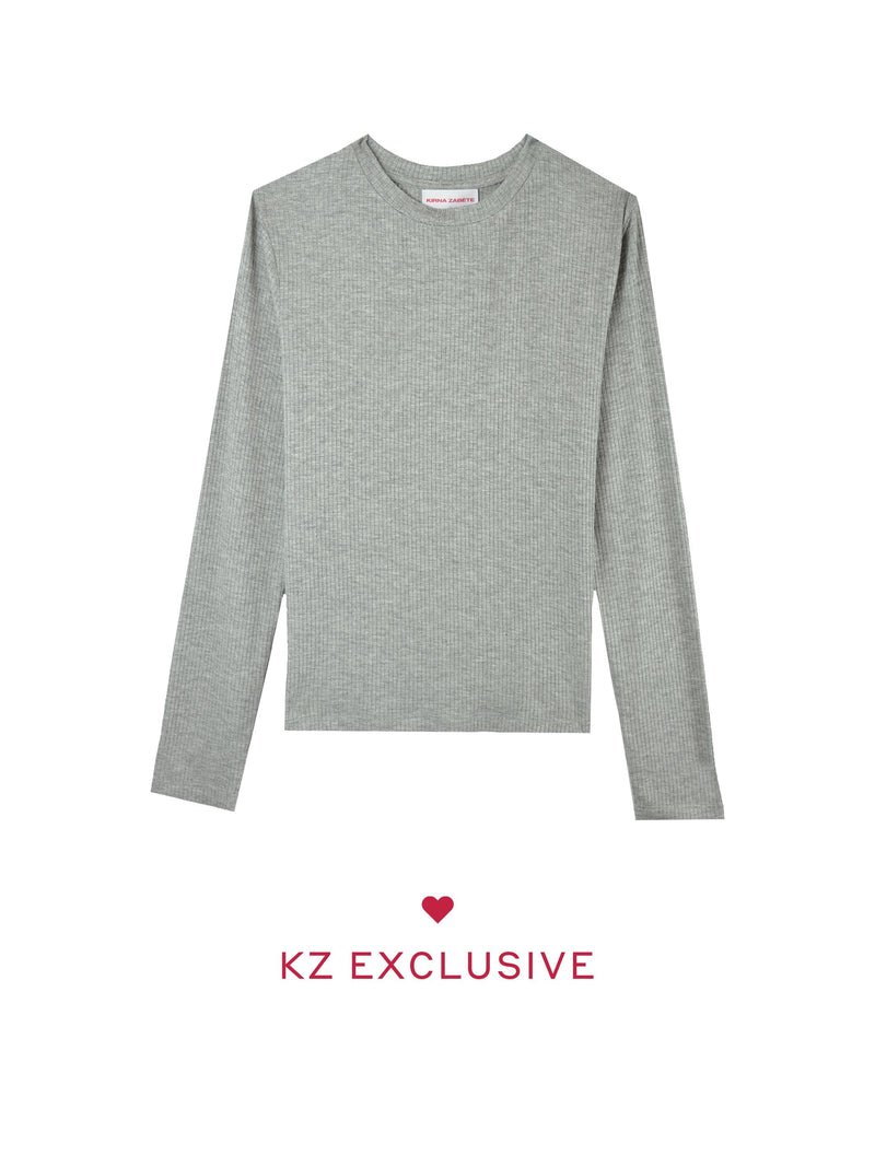 The Long Sleeve Ribbed Tee