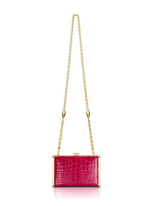 Rounded Embossed Pattern Clutch