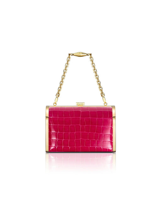 Rounded Embossed Pattern Clutch