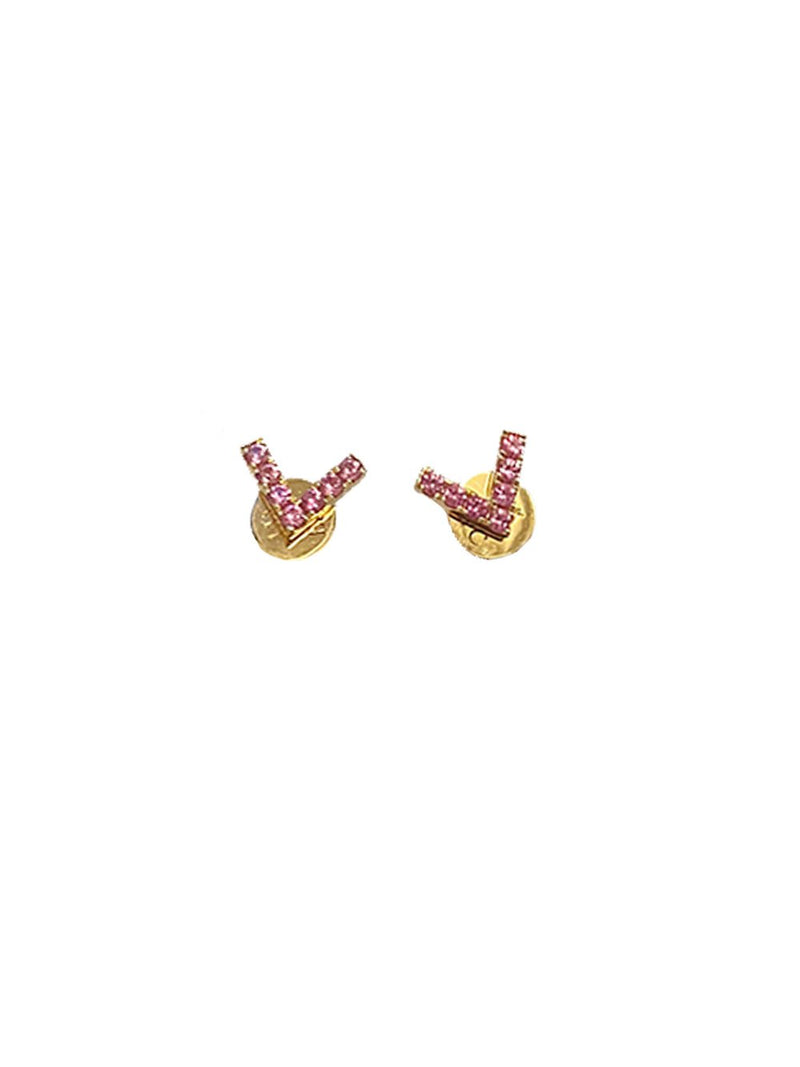 Mini Chevron Stud Earrings