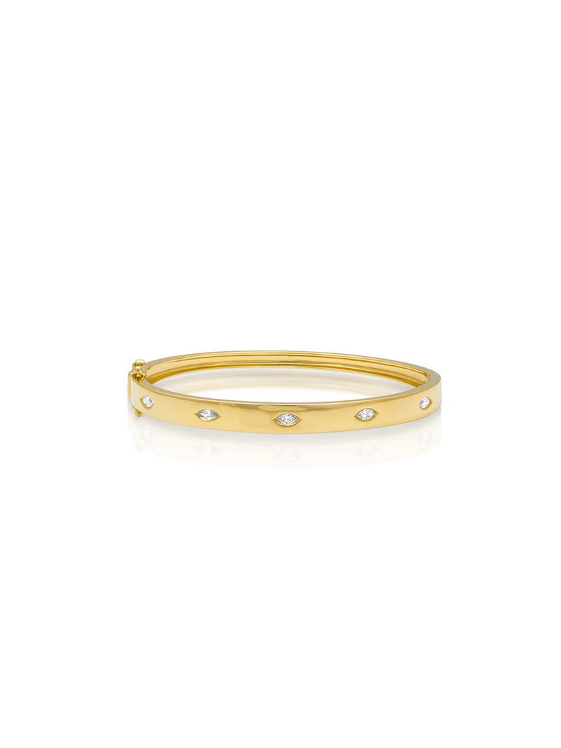 Diamond Marquis Sparkle Bangle Bracelet