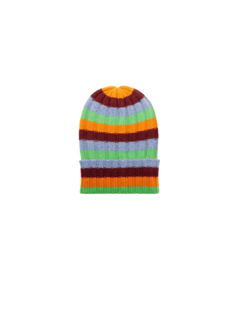 Striped Short Bunny Echo Hat