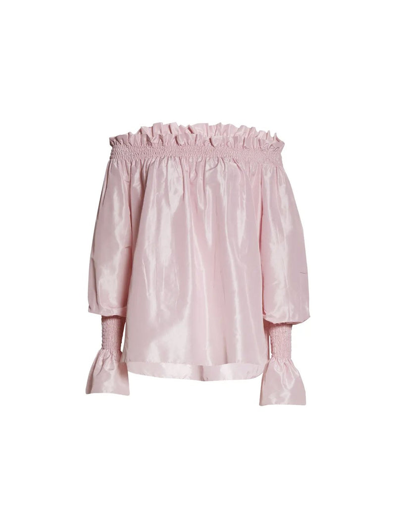 Off the Shoulder Taffeta Top