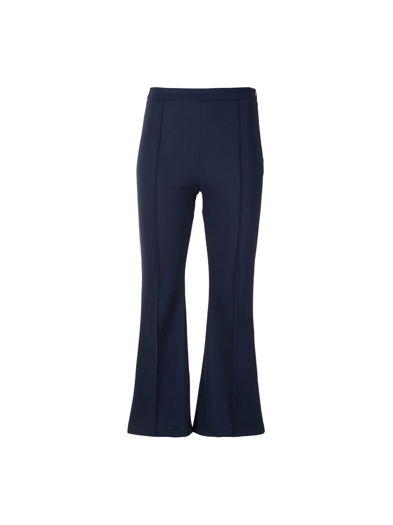 Bonded Neoprene Cropped Flare Pant