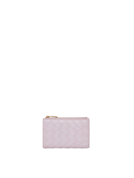 Medium Bifold Intrecciato Zipper Wallet