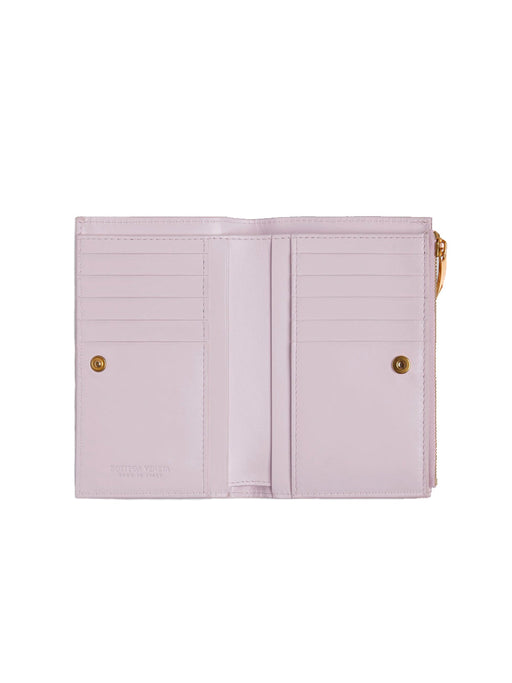 Medium Bifold Intrecciato Zipper Wallet