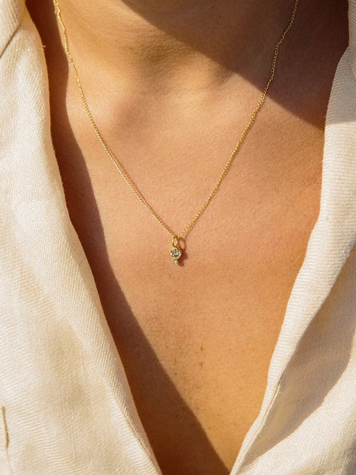 August Birthstone Pendant Necklace