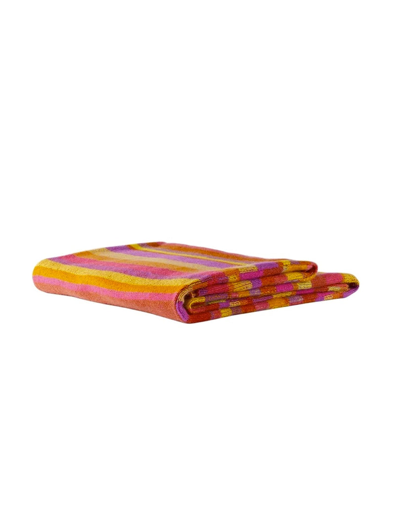 Super Soft Striped Cashmere Blanket