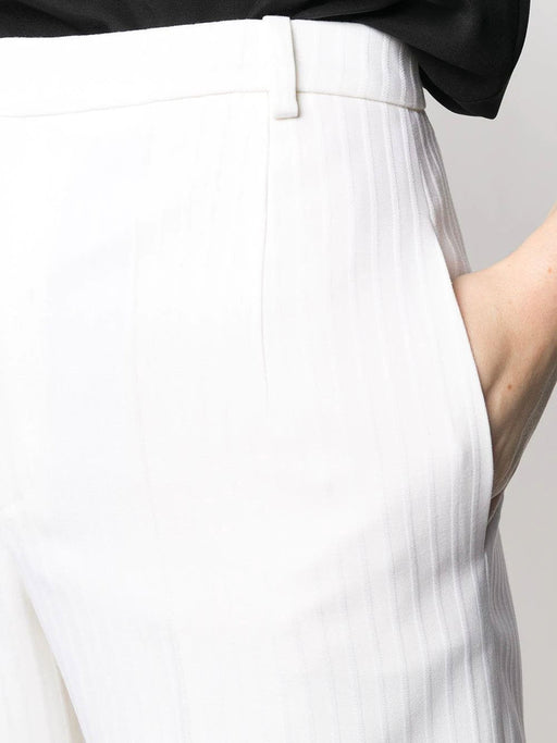 High-Waisted Pleated in the Front Bermuda Shorts