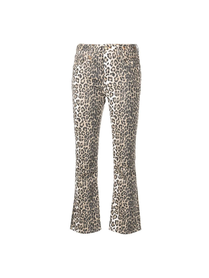 Kick Fit Animal Print Ankle Crop Jean