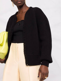 Braided-Trim Cardigan Photo 5