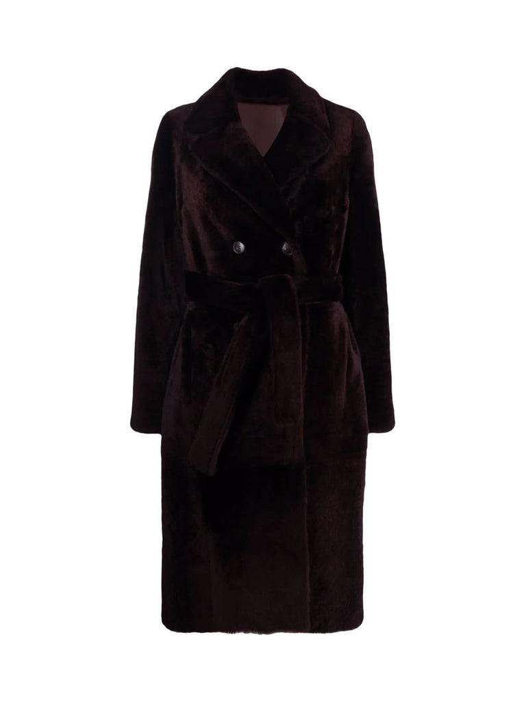 Shearling Midi Coat