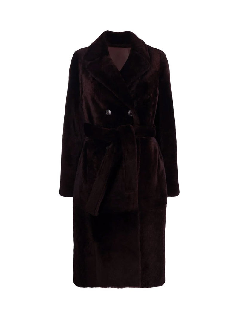 Shearling Midi Coat