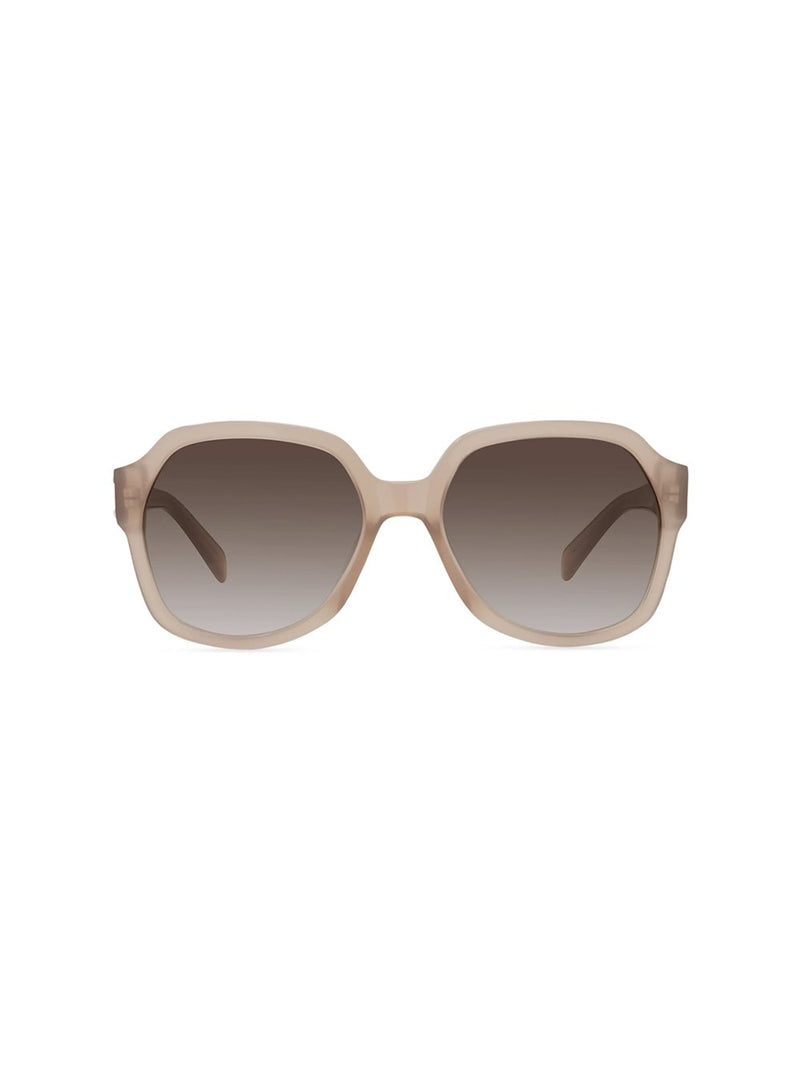 Square Large Brown Sheer Lens Sunglasses