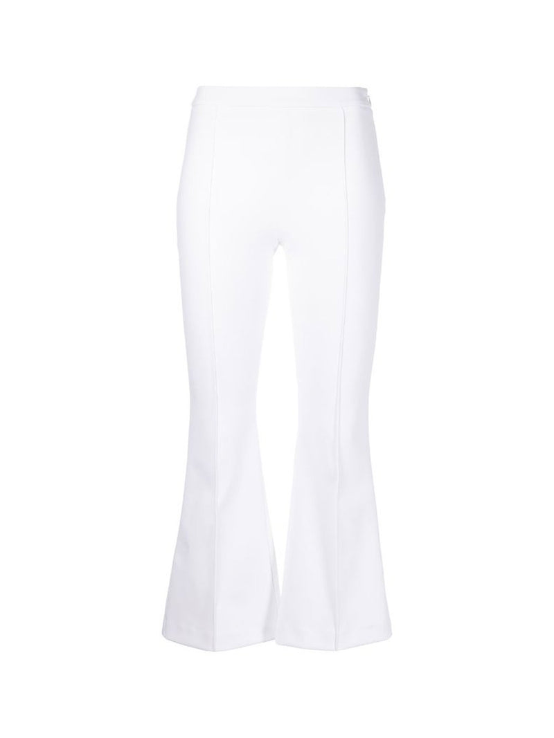 Bonded Neoprene Cropped Flare Pant