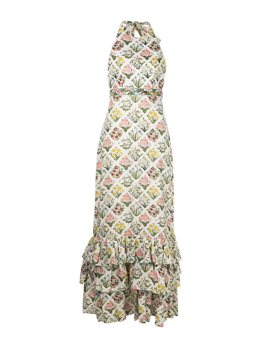 Magnolia Printed Halter Maxi Dress