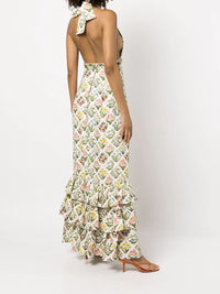 Magnolia Printed Halter Maxi Dress Photo 3