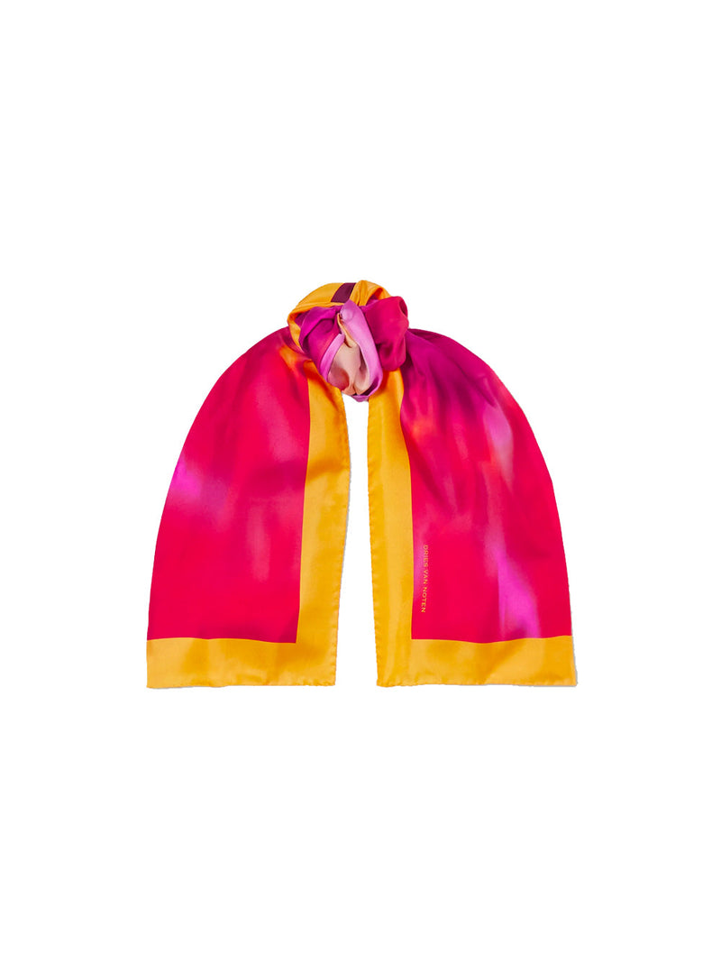 Tie-Dyed Silk Scarf