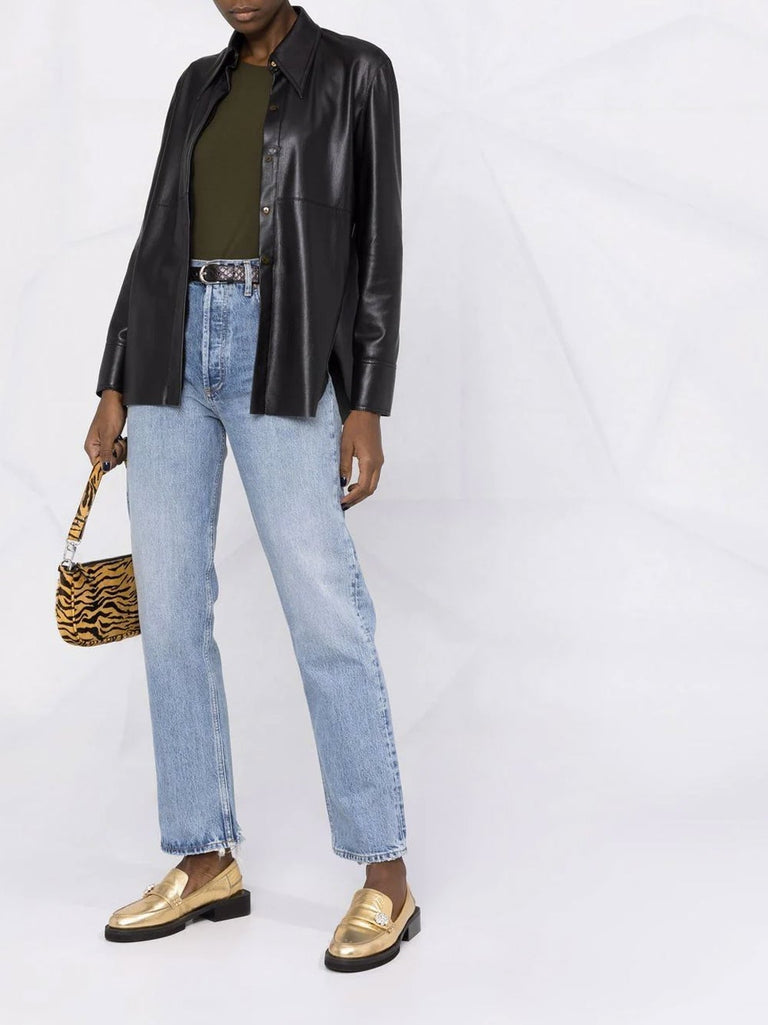 90's Pinch Waist Straight Leg Jeans