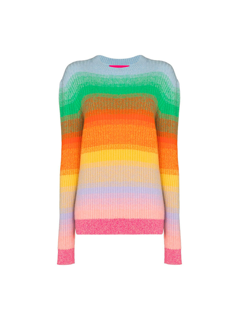 Morph Striped Cashmere Crewneck Sweater