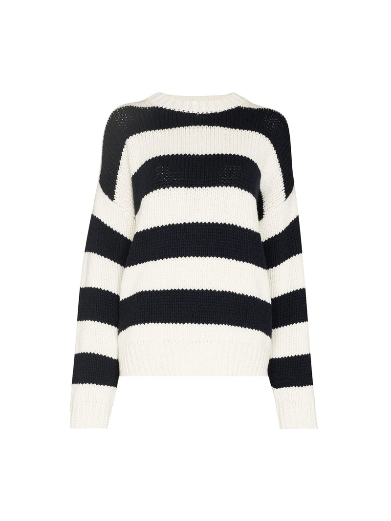 Oversized Crew Striped Sweater