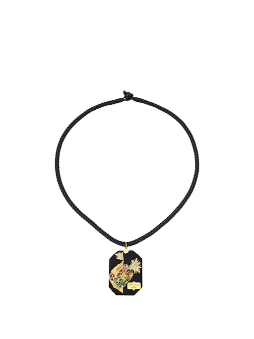 Fulo Pendant Silk Cord Necklace