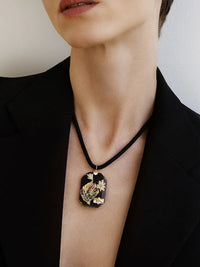 Fulo Pendant Silk Cord Necklace Photo 2