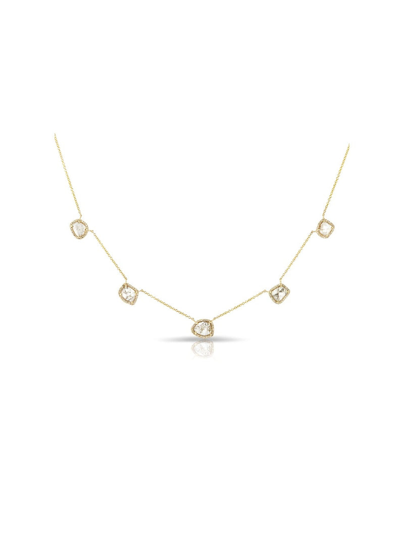 Hailey Diamond Slice Necklace
