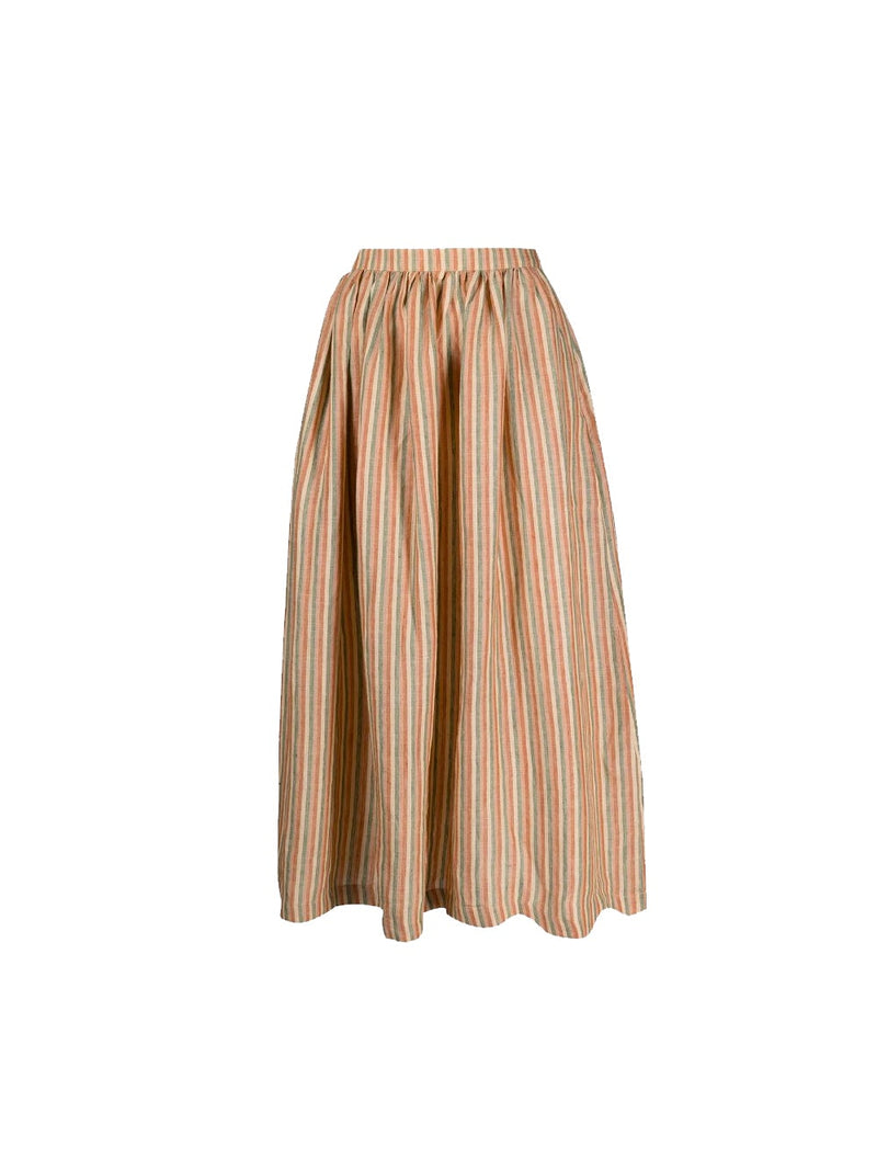 Jane Seventies Striped Midi Skirt