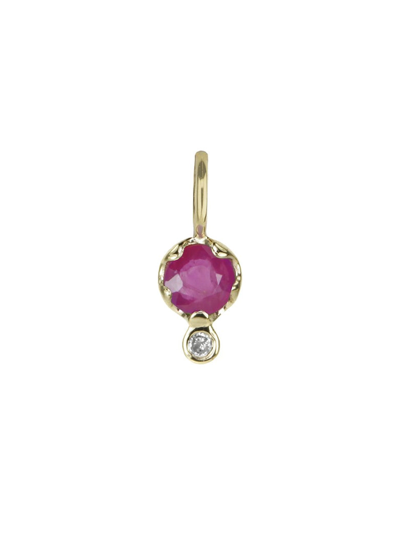 July Birthstone Pendant Necklace