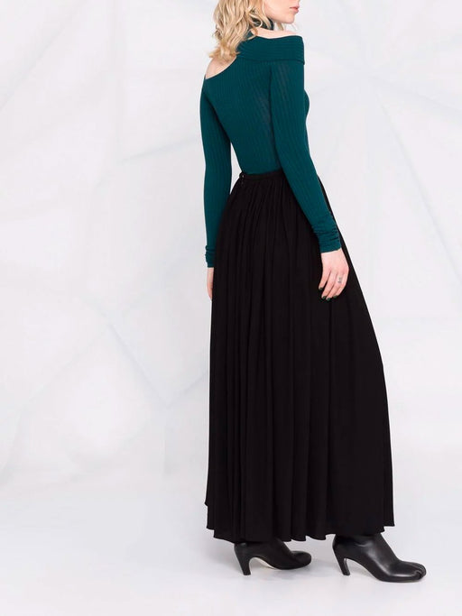 Pleated Maxi Skirt