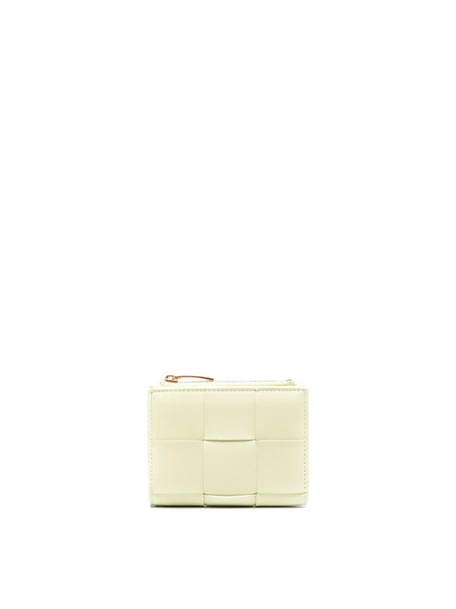 Small Bifold Intrecciato Zipper Wallet