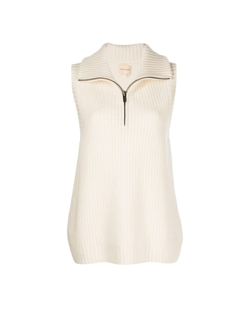 Naftan Zip Cashmere Vest