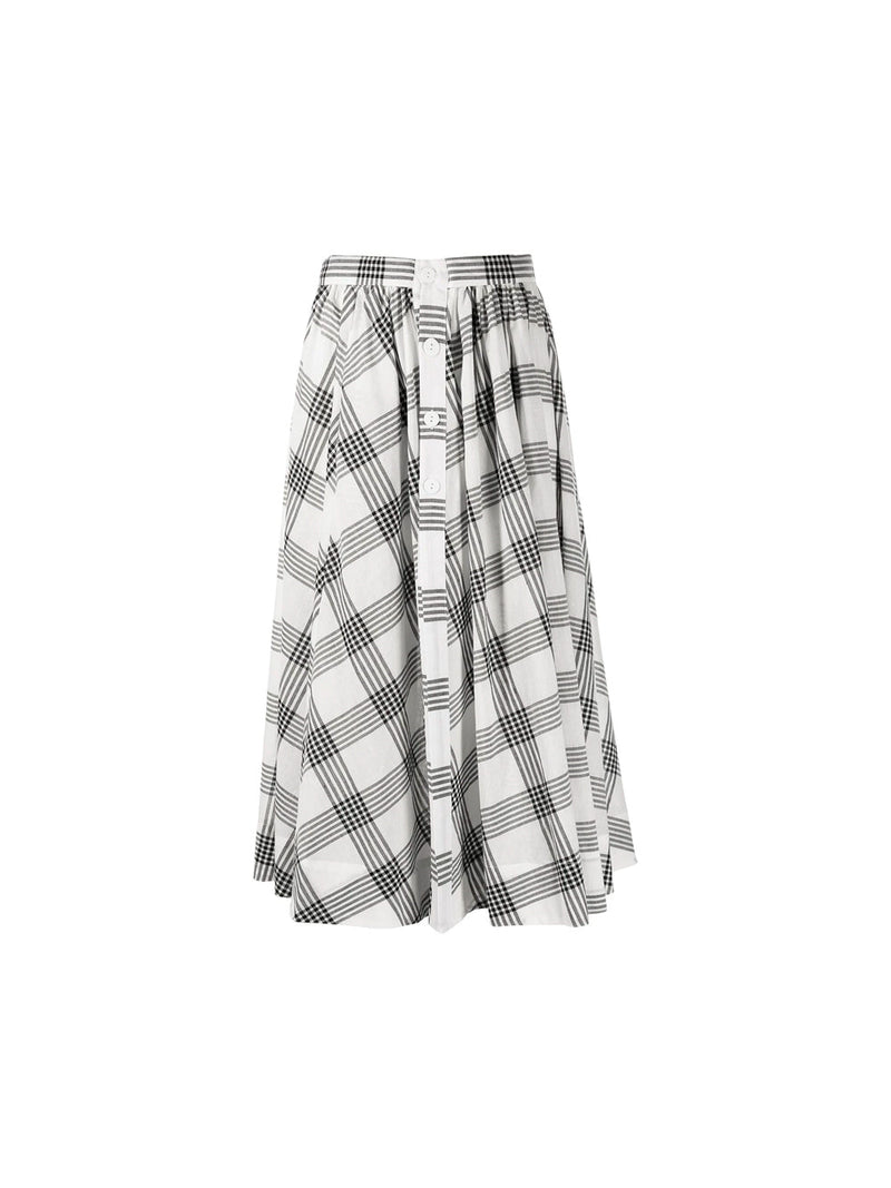 Plaid Balloon Skirt
