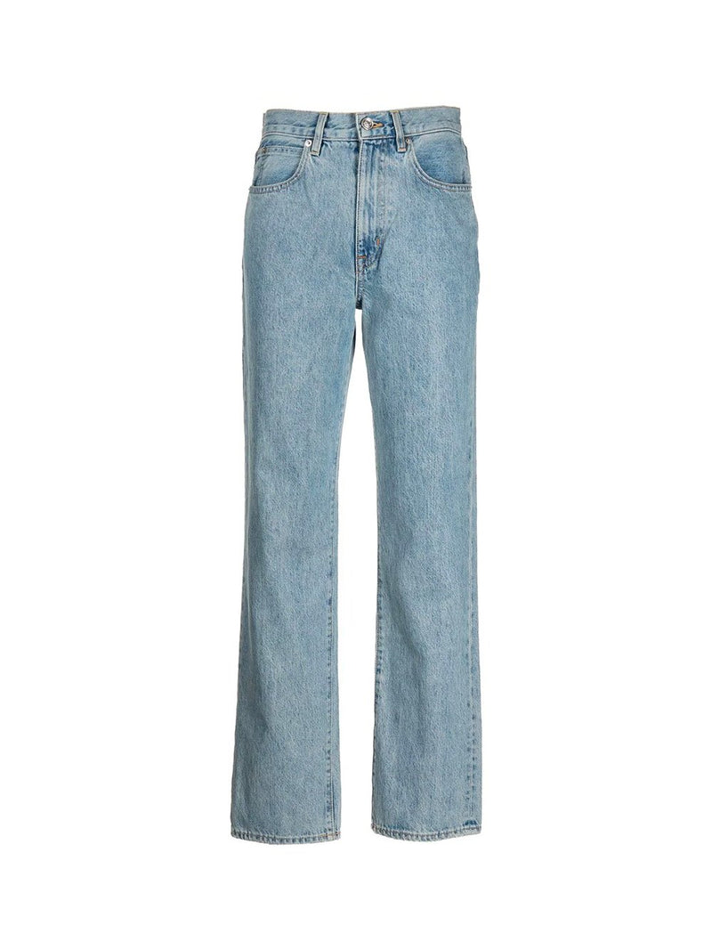 London High-Waisted Straight Leg Jeans
