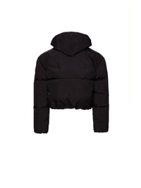 Crop Puffer with Hood Scarf Photo 5