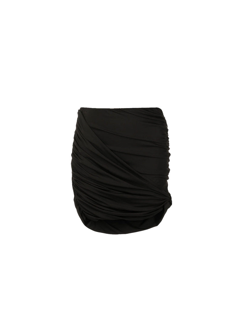 Ruched Mini Skirt