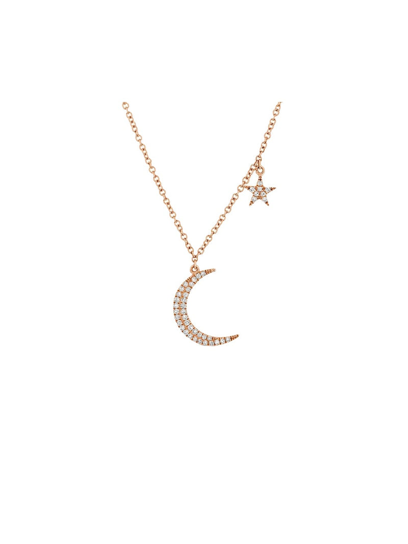 Mini Moon and Star Necklace