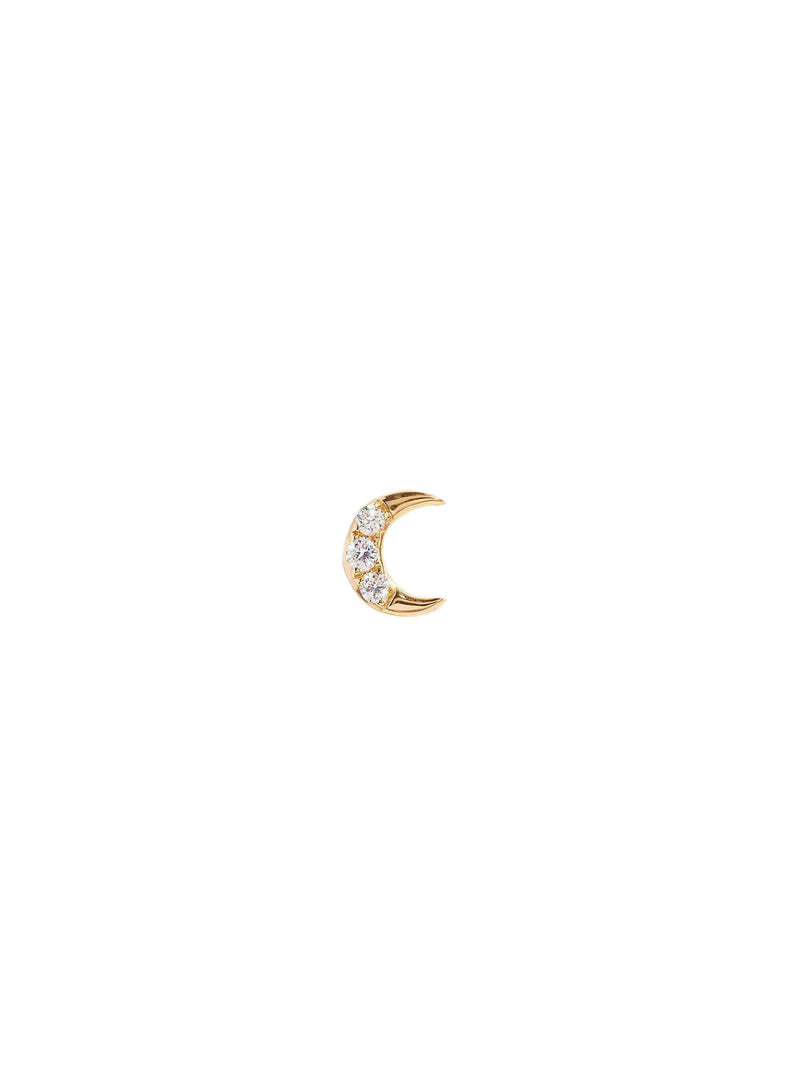 Crescent Diamond Stud